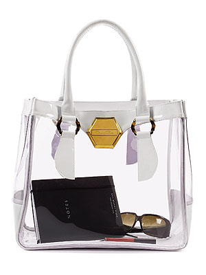 Clear fashion bags Apart from clear bags reappearing every few years, last year saw the quick, but mighty, explosion of net and mesh handbags. The new fully-lined plastic purse, however, won't result in .